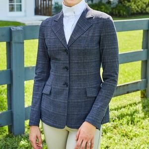 Worn Once RJ Classics English Horseriding Show Coat, Purple Plaid 8R